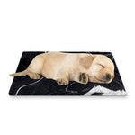 Black White Liquid Marble Print Pet Cooling Mat Cover