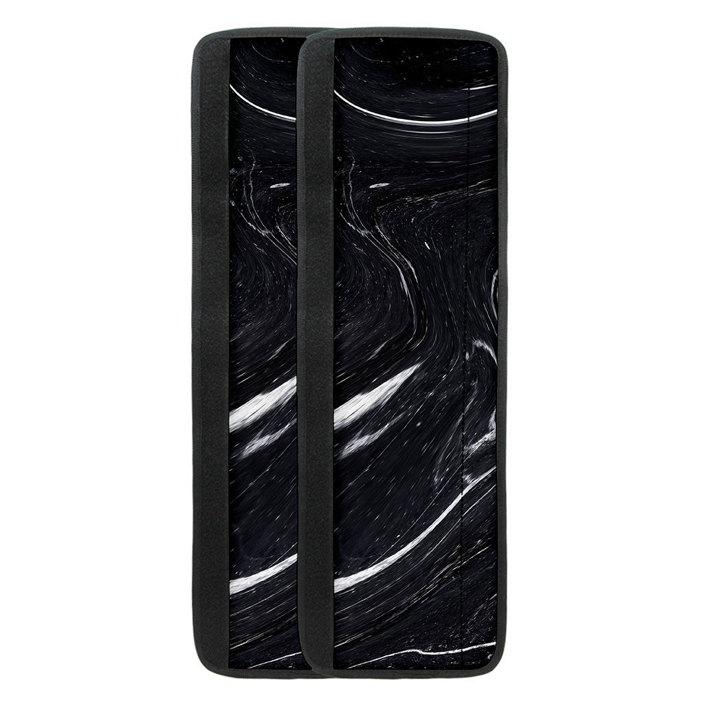 Black White Liquid Marble Print Refrigerator Handle Covers
