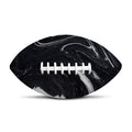 Black White Liquid Marble Print Rugby Ball