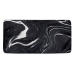 Black White Liquid Marble Print Towel