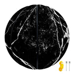 Black White Natural Marble Print Basketball