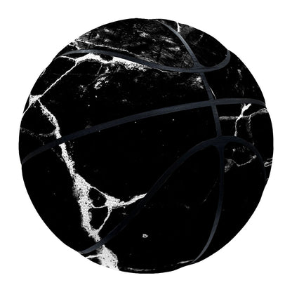 Black White Natural Marble Print Basketball