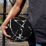 Black White Natural Marble Print Basketball