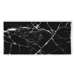 Black White Natural Marble Print Beach Towel