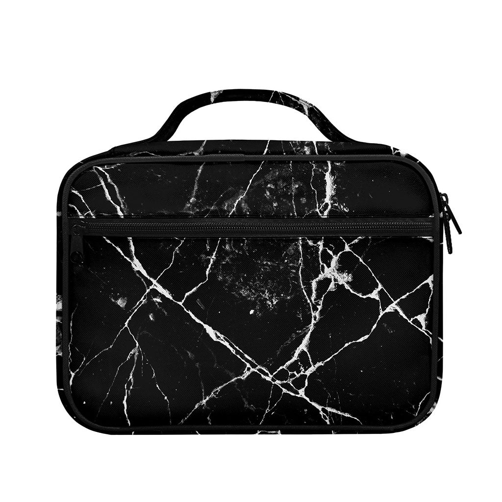 Black White Natural Marble Print Briefcase Bible Bag