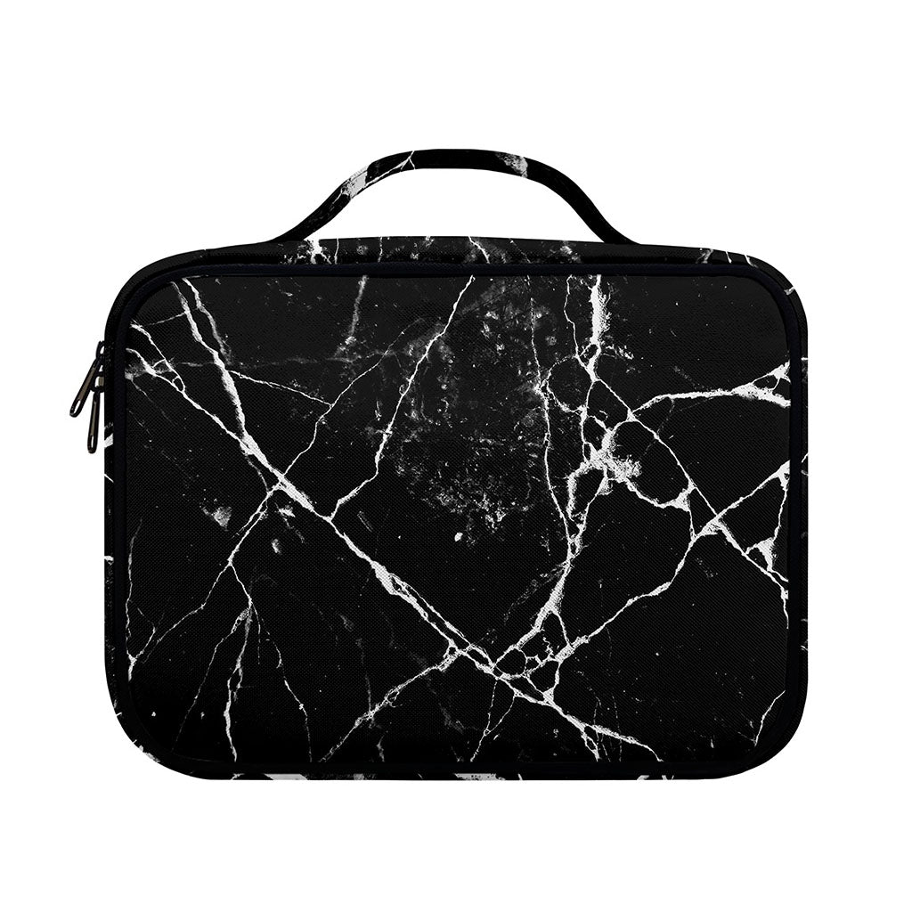 Black White Natural Marble Print Briefcase Bible Bag