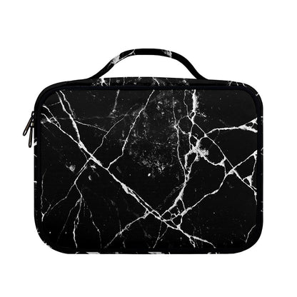 Black White Natural Marble Print Briefcase Bible Bag