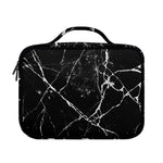 Black White Natural Marble Print Briefcase Bible Bag