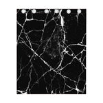 Black White Natural Marble Print Curtain