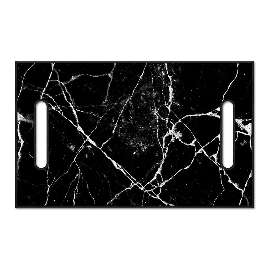 Black White Natural Marble Print Golf Cart Seat Cover