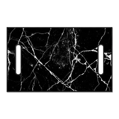 Black White Natural Marble Print Golf Cart Seat Cover