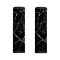 Black White Natural Marble Print Handle Covers