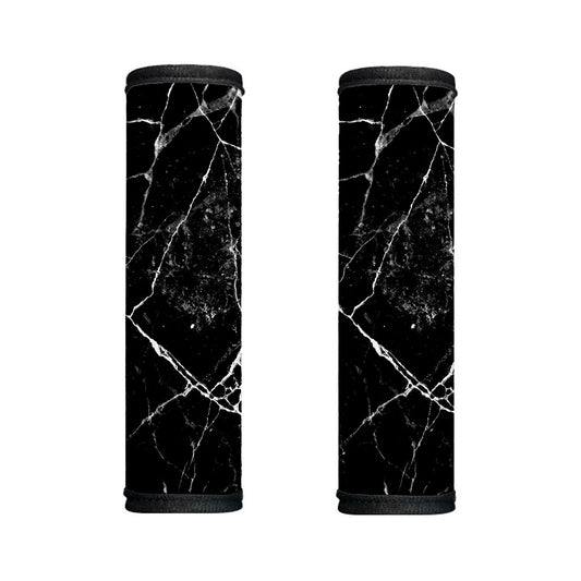 Black White Natural Marble Print Handle Covers