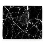 Black White Natural Marble Print Mouse Pad
