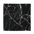 Black White Natural Marble Print Silk Bandana