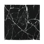 Black White Natural Marble Print Silk Bandana