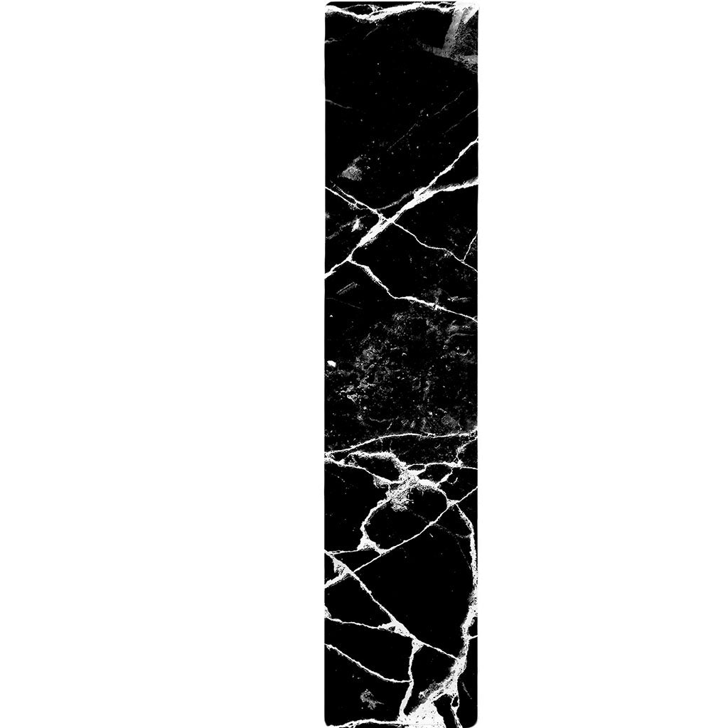 Black White Natural Marble Print Table Runner