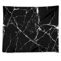 Black White Natural Marble Print Tapestry