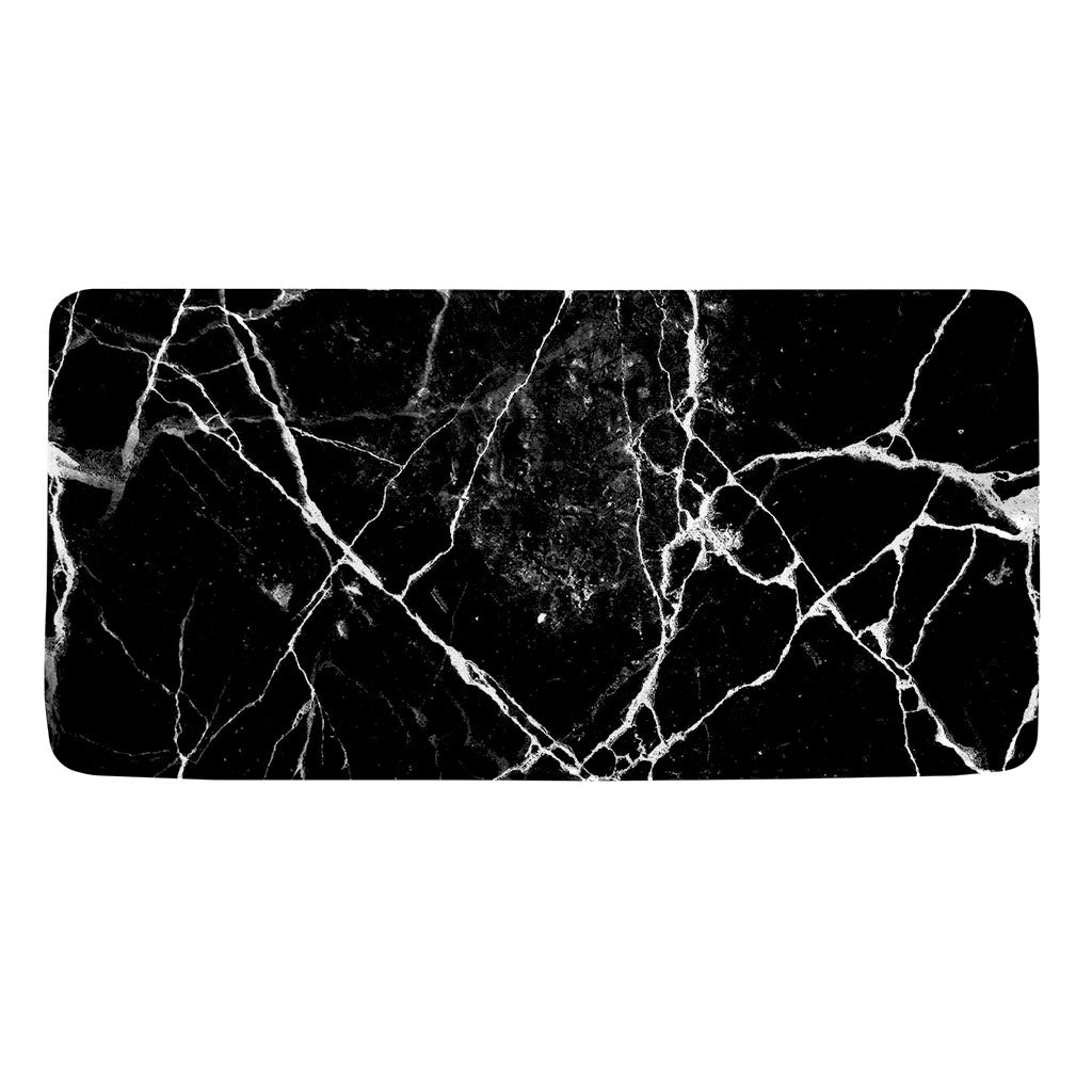 Black White Natural Marble Print Towel