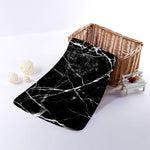 Black White Natural Marble Print Towel