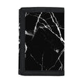 Black White Natural Marble Print Trifold Wallet