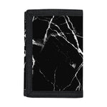 Black White Natural Marble Print Trifold Wallet