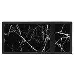 Black White Natural Marble Print Trifold Wallet