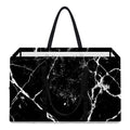 Black White Natural Marble Print Utility Tote Bag