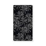 Black White Palm Tree Pattern Print Baby Crib Sheet
