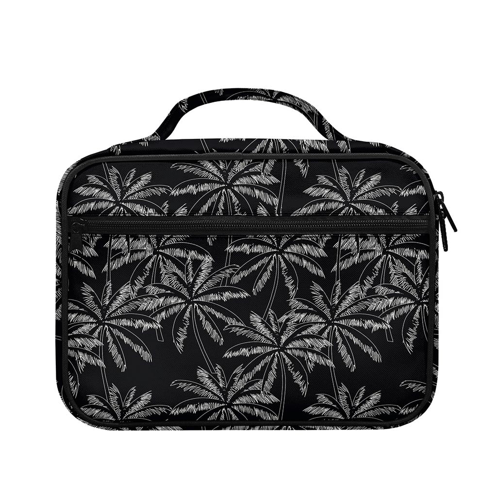 Black White Palm Tree Pattern Print Briefcase Bible Bag
