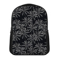 Black White Palm Tree Pattern Print Casual Backpack