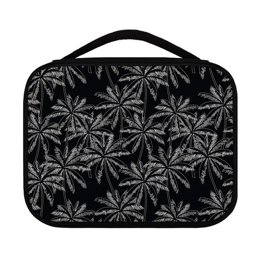 Black White Palm Tree Pattern Print Classic Bible Case