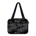 Black White Palm Tree Pattern Print Double Strap Bible Bag