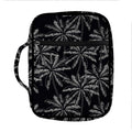 Black White Palm Tree Pattern Print Front Pocket Bible Bag