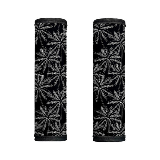 Black White Palm Tree Pattern Print Handle Covers
