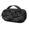 Black White Palm Tree Pattern Print Portable Cooler Travel Case