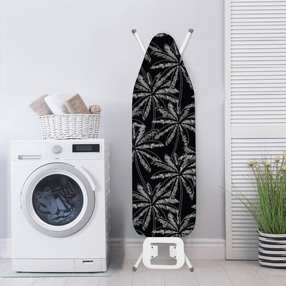 Black White Palm Tree Pattern Print Ironing Board Cover
