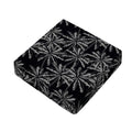 Black White Palm Tree Pattern Print Outdoor Seat Cushion Cover
