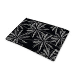 Black White Palm Tree Pattern Print Pet Cooling Mat Cover