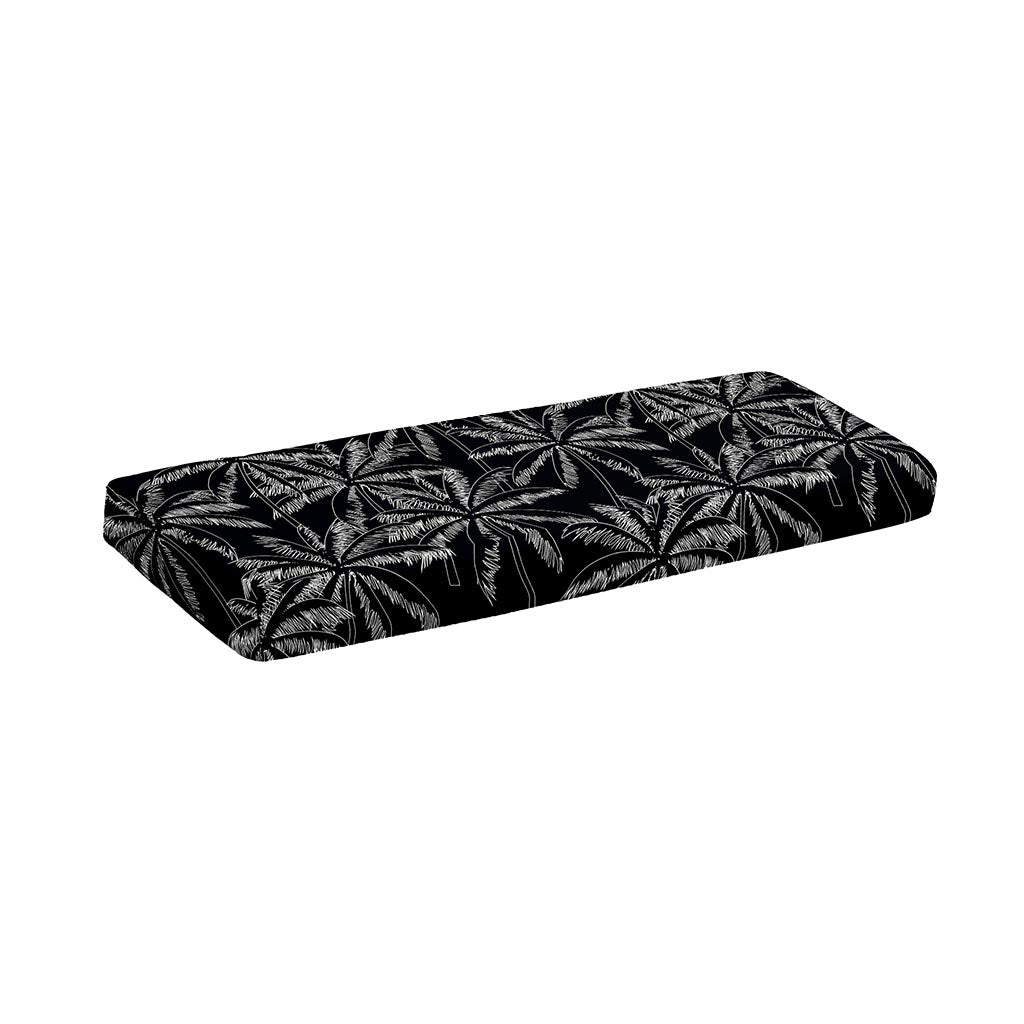 Black White Palm Tree Pattern Print Piano Keyboard Cover