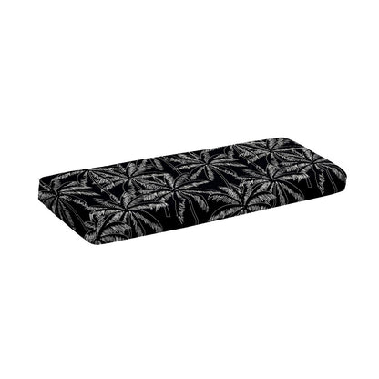 Black White Palm Tree Pattern Print Piano Keyboard Cover