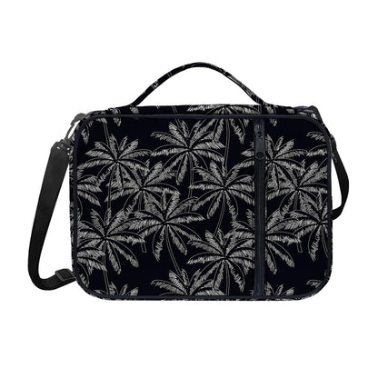 Black White Palm Tree Pattern Print Shoulder Strap Bible Bag