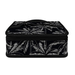 Black White Palm Tree Pattern Print Small Lunch Bag