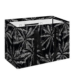 Black White Palm Tree Pattern Print Utility Tote Bag