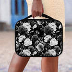 Black White Rose Floral Pattern Print Classic Bible Case