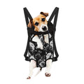 Black White Rose Floral Pattern Print Pet Carrier Backpack