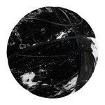 Black White Scratch Marble Print Basketball