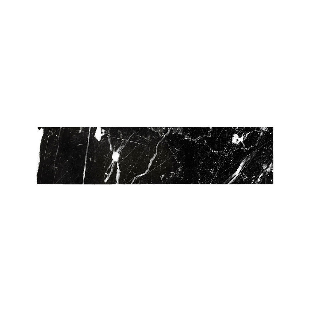 Black White Scratch Marble Print Bed Runner