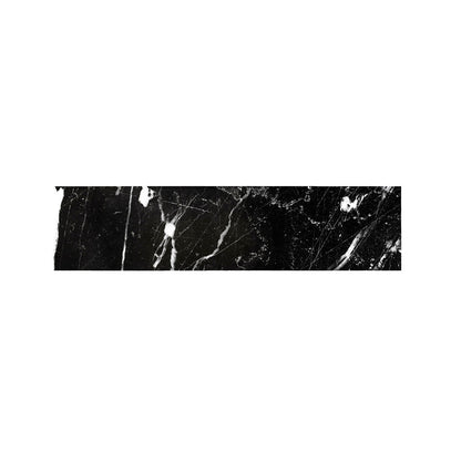 Black White Scratch Marble Print Bed Runner