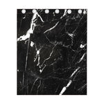 Black White Scratch Marble Print Curtain